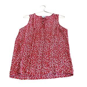 J. Crew Factory Floral pleated neck tie Blouse size XS